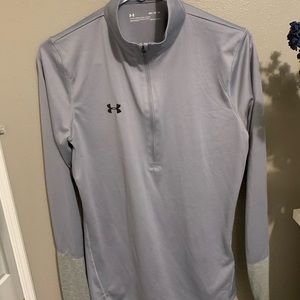Grey under armour half zip sweatshirt